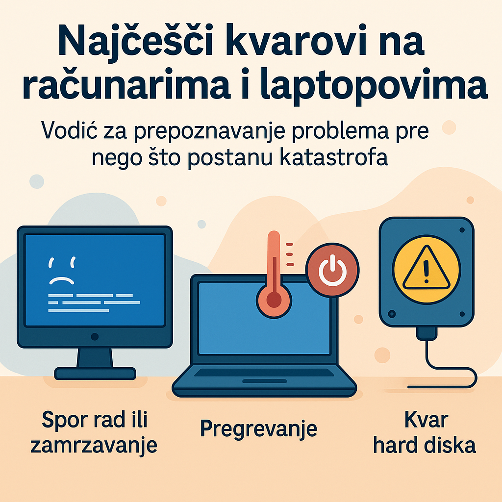 najčešći kvarovi na računaru
